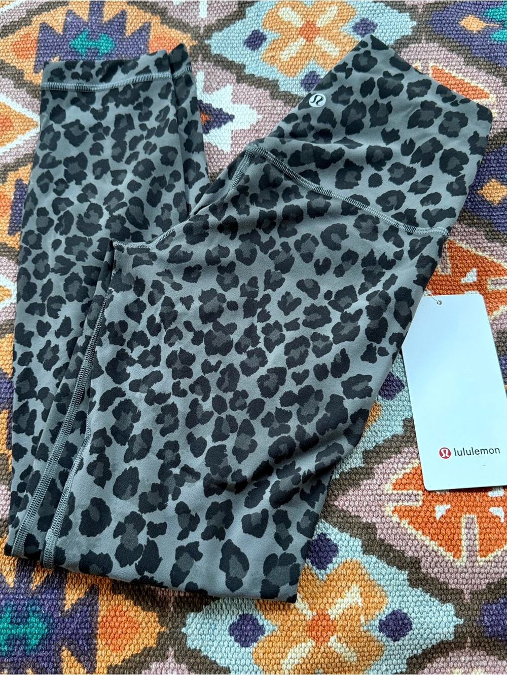 Lululemon Align™ High-Rise Pant 25” True Leopard Black Multi Size 4 NEW